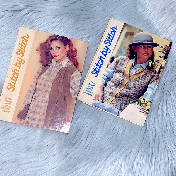Antique 2 Books “Stitch By Stitch” Vol 1 & 2 Step by Step Courses DIY Projects - Picture 2 of 16
